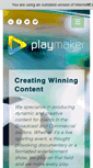 Mobile Screenshot of playmaker-media.com